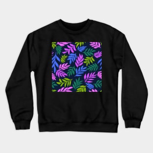 Leaves Pattern Crewneck Sweatshirt